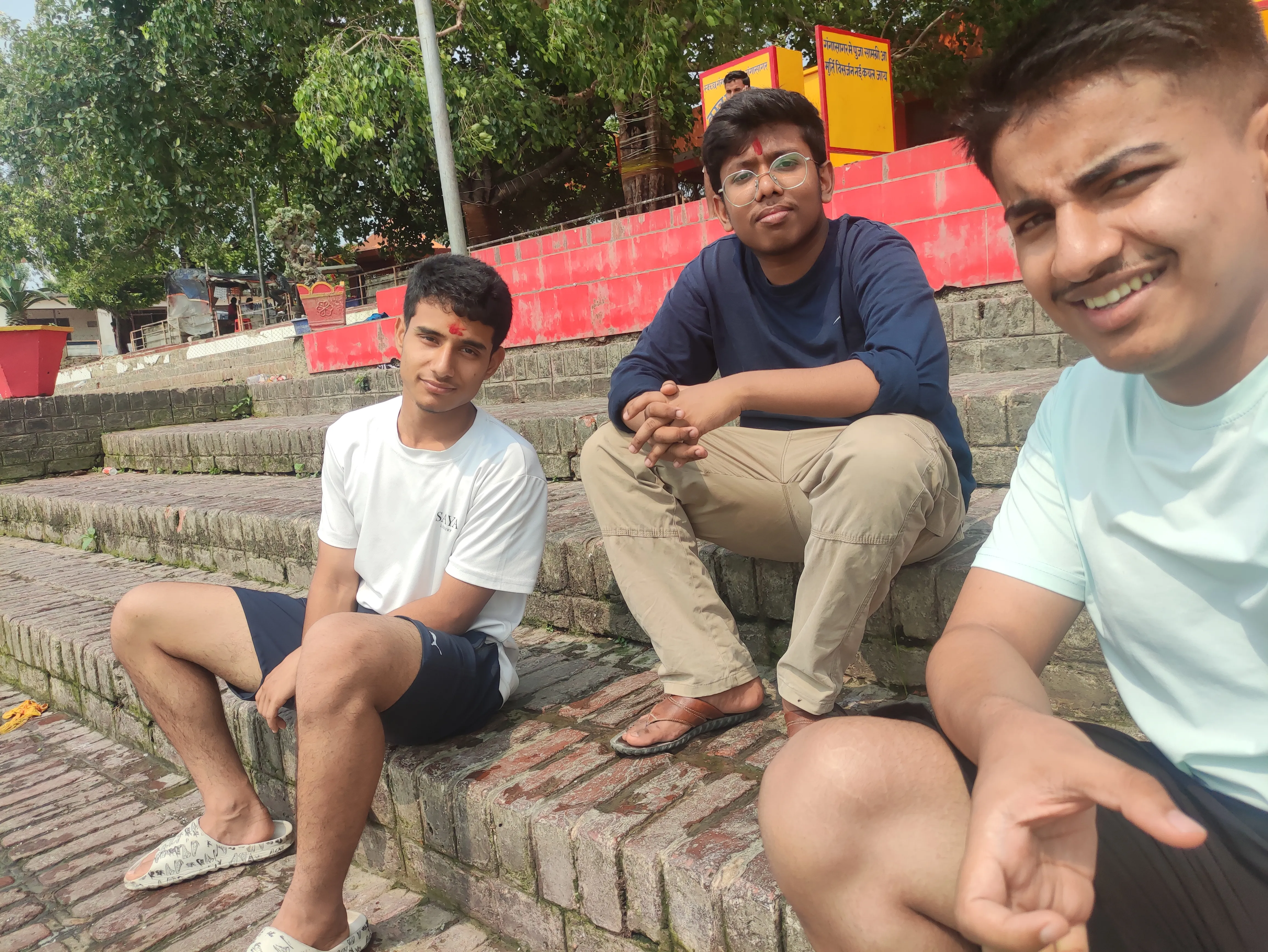 Selfie of us in Dhanush Sagar